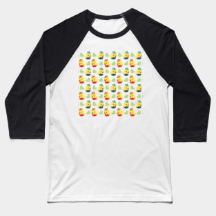 Lovebirds Green Heart Baseball T-Shirt